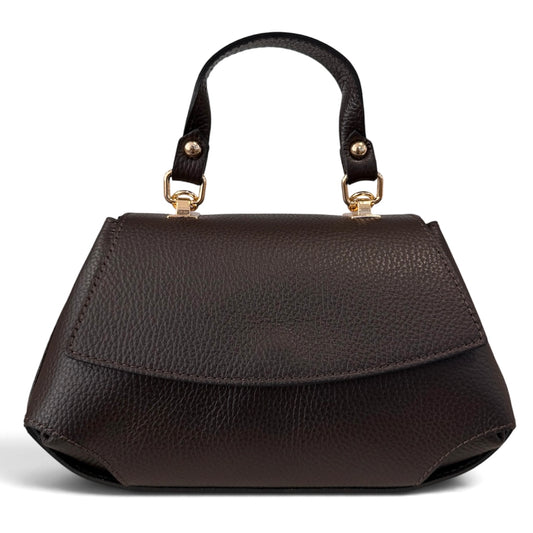 Modarno Borsa a mano e tracolla "Alis" in vera pelle martellata 26x12x15 cm