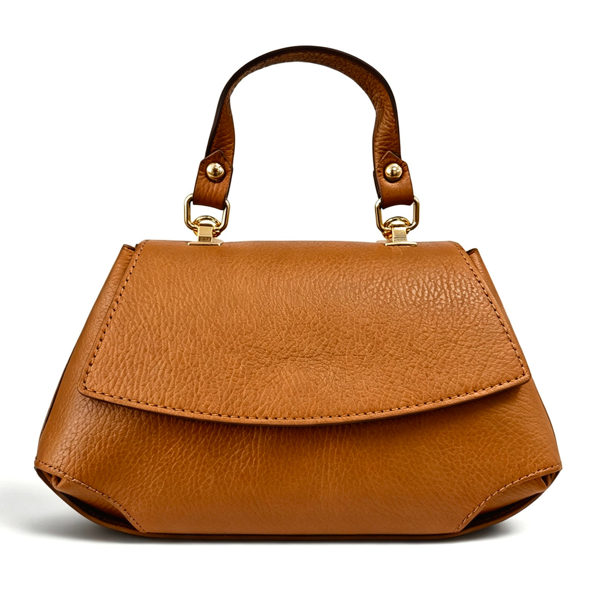 Modarno Borsa a mano e tracolla "Alis" in vera pelle martellata 26x12x15 cm