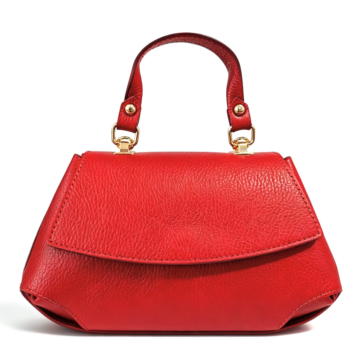 Modarno Borsa a mano e tracolla "Alis" in vera pelle martellata 26x12x15 cm
