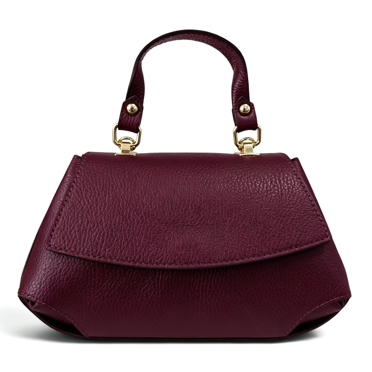 Modarno Borsa a mano e tracolla "Alis" in vera pelle martellata 26x12x15 cm
