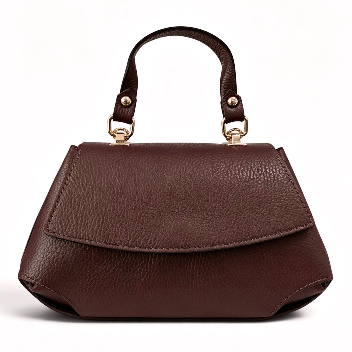 Modarno Borsa a mano e tracolla "Alis" in vera pelle martellata 26x12x15 cm