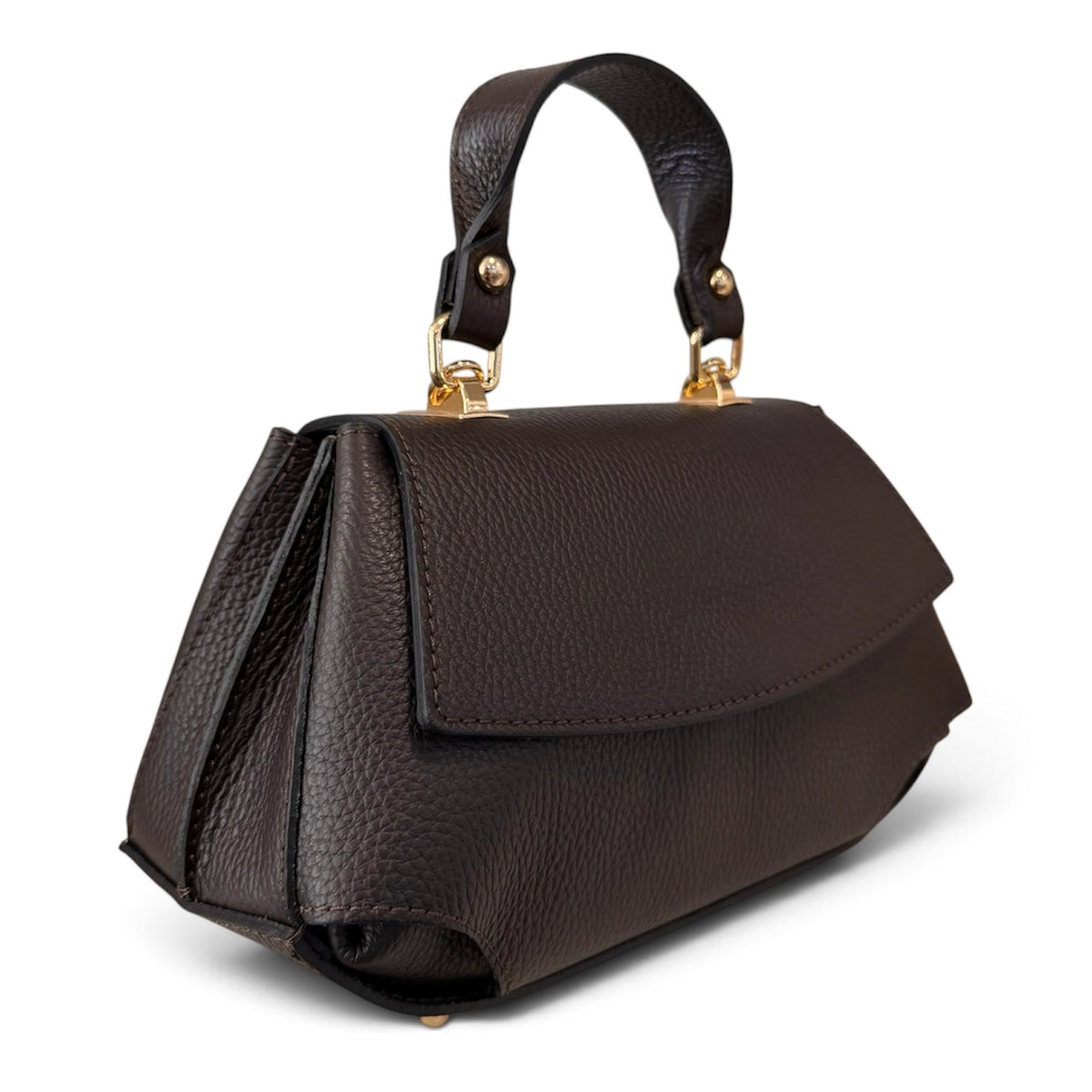 Modarno Borsa a mano e tracolla "Alis" in vera pelle martellata 26x12x15 cm