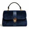 Modarno Borsa donna a mano/tracolla in Camoscio vera pelle 26x12x16 cm