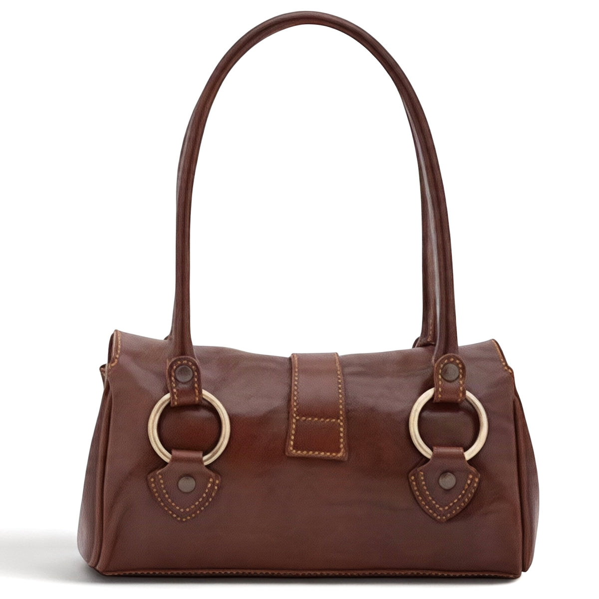 Modarno Borsa donna a spalla in vera pelle di Vacchetta Premium 28x13x14 cm