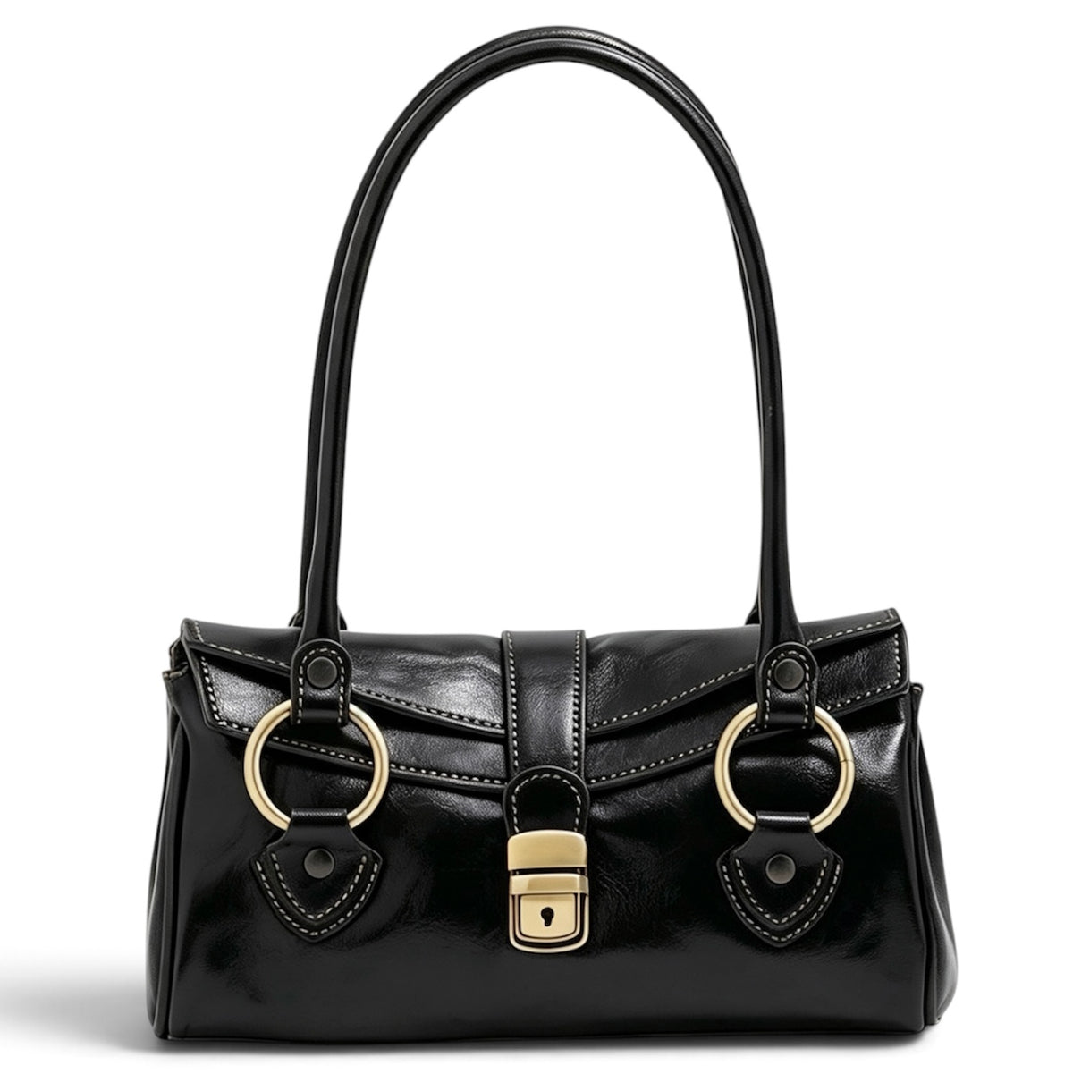 Modarno Borsa donna a spalla in vera pelle di Vacchetta Premium 28x13x14 cm