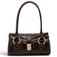 Modarno Borsa donna a spalla in vera pelle di Vacchetta Premium 28x13x14 cm