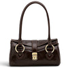 Modarno Borsa donna a spalla in vera pelle di Vacchetta Premium 28x13x14 cm