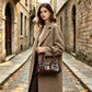 Modarno Borsa donna a spalla in vera pelle di Vacchetta Premium 28x13x14 cm