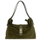 Modarno Borsa a tracolla in vera pelle camoscio  35x11x24 cm