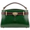 Modarno Borsa a mano e tracolla Vintage in pelle vacchetta 26x12x17 cm