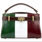Modarno Borsa a mano e tracolla Vintage in pelle vacchetta 26x12x17 cm