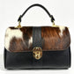 Modarno Borsa donna a mano/tracolla in Cavallino vera pelle 26x12x16 cm