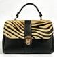 Modarno Borsa donna a mano/tracolla in Cavallino vera pelle 26x12x16 cm