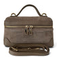 Modarno Borsetta Baulettino Vanity Aura in camoscio e vera pelle 22x8x13 cm