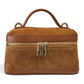 Modarno Borsetta Baulettino Vanity Aura in camoscio e vera pelle 22x8x13 cm
