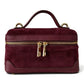 Modarno Borsetta Baulettino Vanity Aura in camoscio e vera pelle 22x8x13 cm