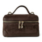 Modarno Borsetta Baulettino Vanity Aura in camoscio e vera pelle 22x8x13 cm