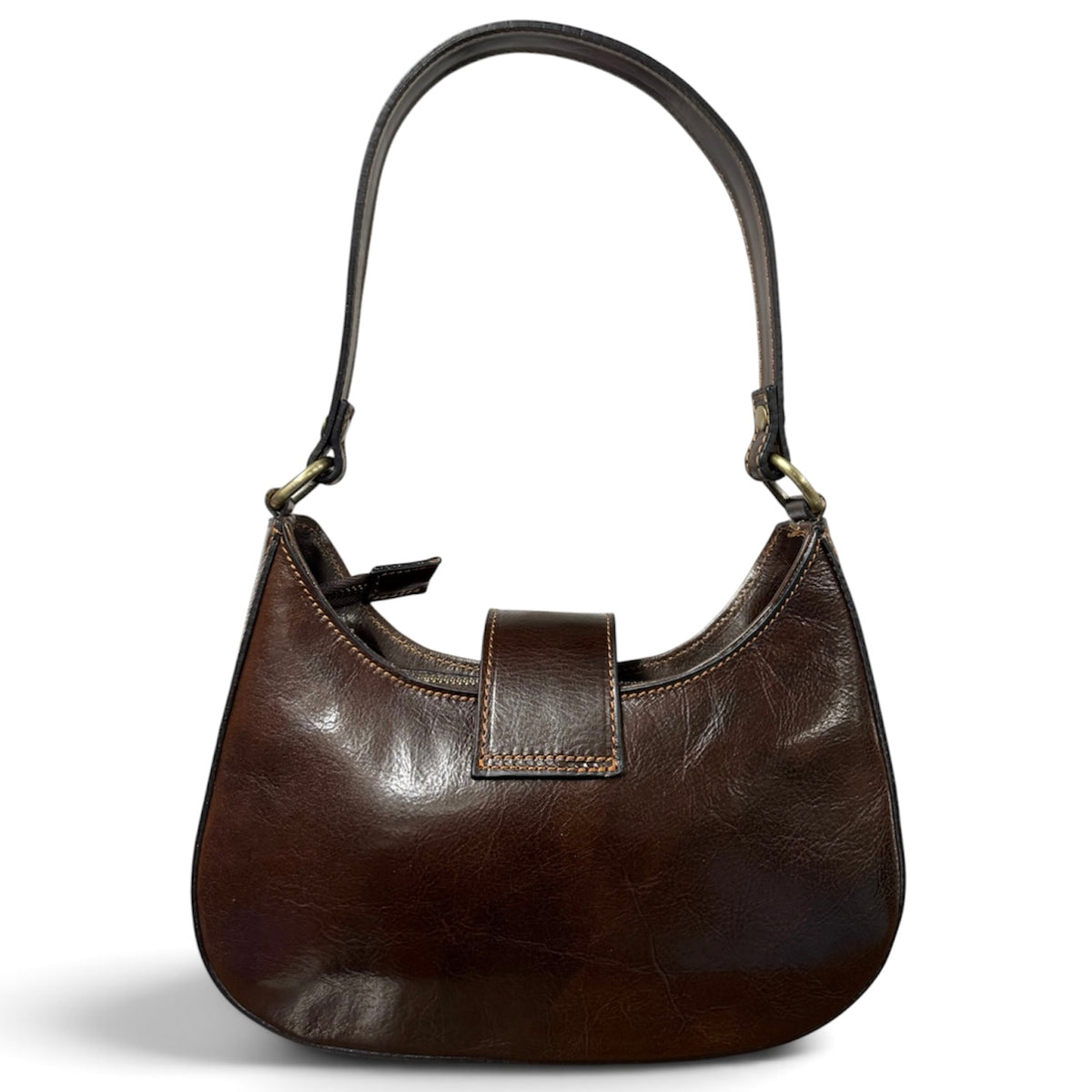 Modarno Borsa Hobo Classica "La Beatrice" in Pelle Vacchetta 25x7x19 cm