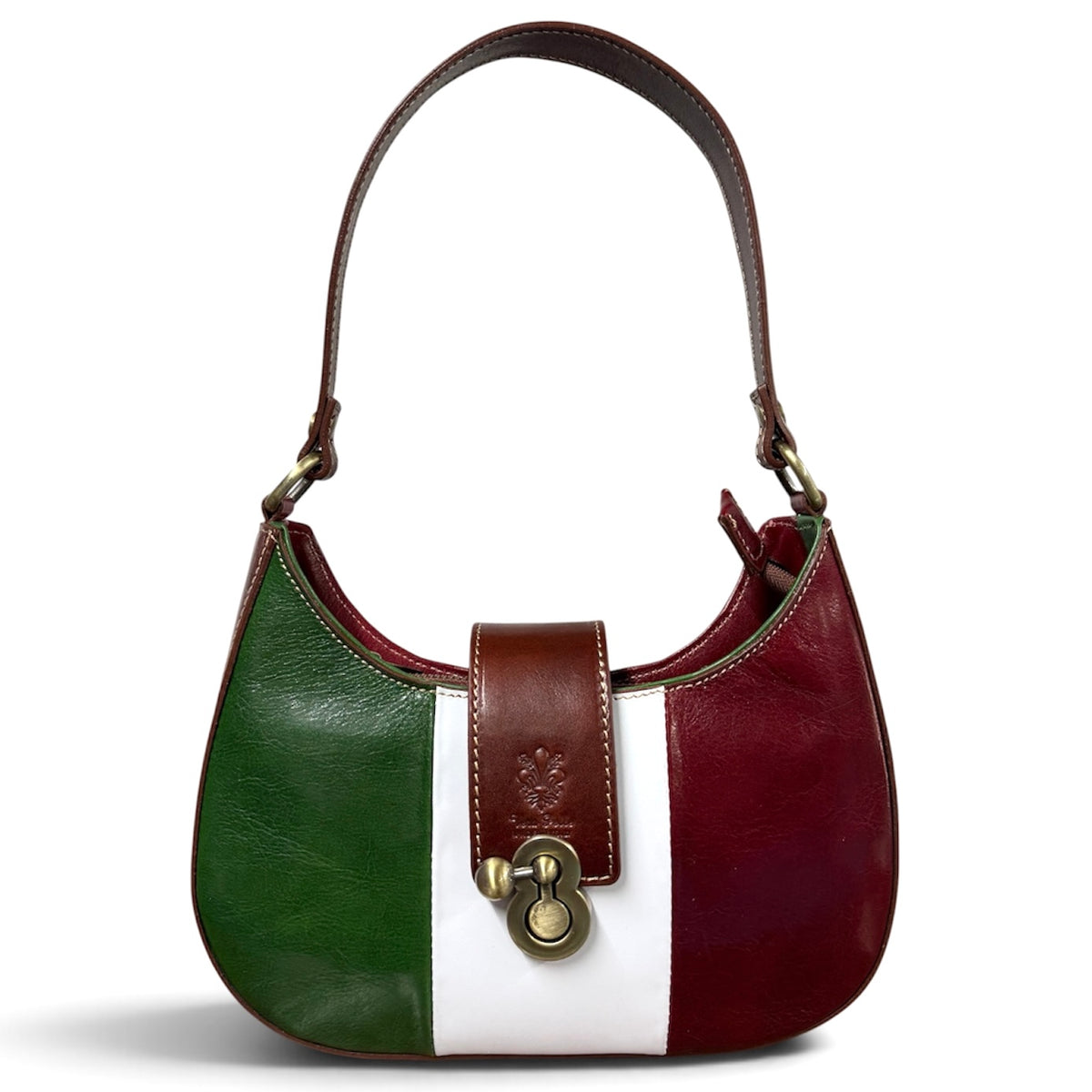 Modarno Borsa Hobo Classica "La Beatrice" in Pelle Vacchetta 25x7x19 cm