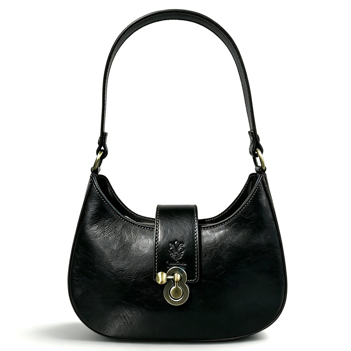 Modarno Borsa Hobo Classica "La Beatrice" in Pelle Vacchetta 25x7x19 cm