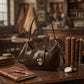 Modarno Borsa Hobo Classica "La Beatrice" in Pelle Vacchetta 25x7x19 cm