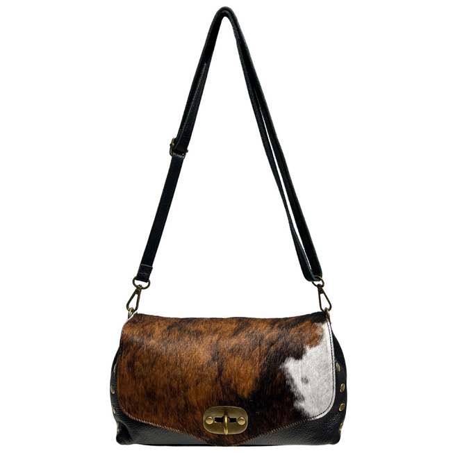 Modarno Shoulder bag in cowhide Cavallino, shoulder bag in genuine leather for women