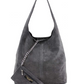 Modarno Women's shoulder bag in suede leather clutch bag, shoulder bag, shopper, women's, genuine leather