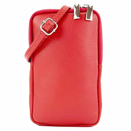 Modarno Small Shoulder Bag for Cellphones for men and women in Genuine Leather 11cm x 2cm x 18cm
