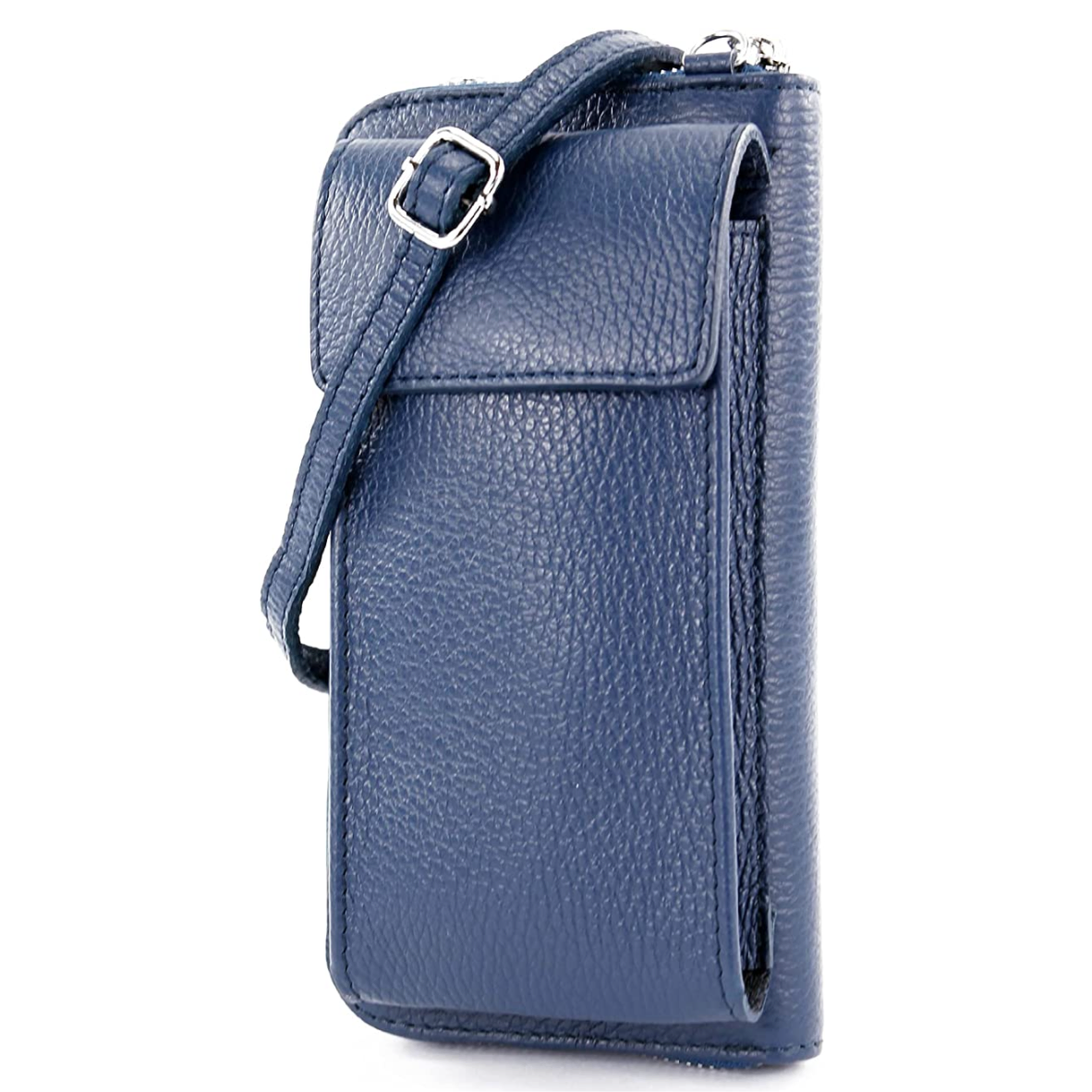 Modarno multifunctional shoulder bag, genuine leather wallet mobile phone bag, suitable for cell phones up to 6.5 inch