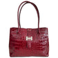 Modarno Borsa donna da spalla in vera pelle fantasia cocco 32x11x24 cm