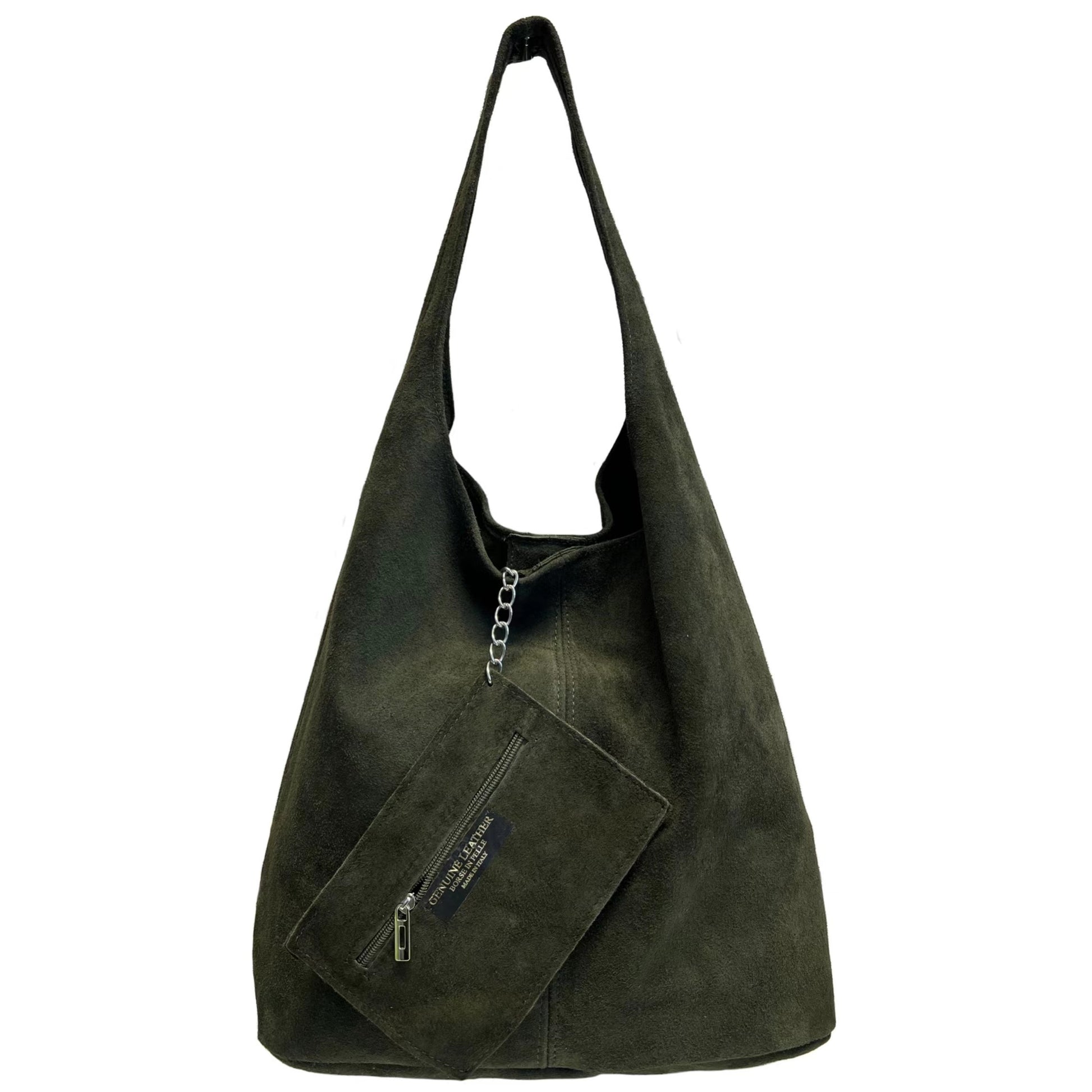 Modarno Borsa a tracolla da donna in pelle scamosciata pochette