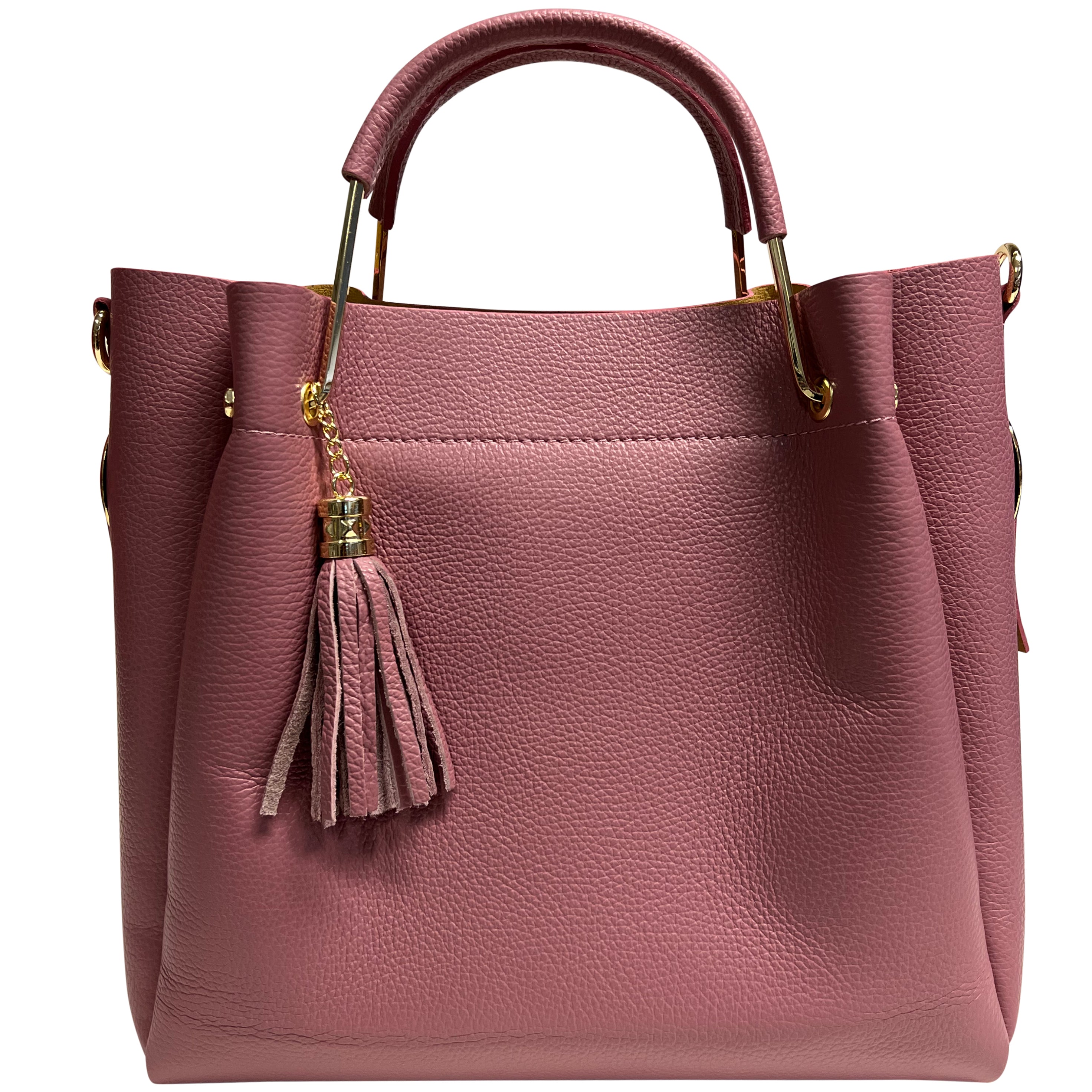 Modarno Woman Bucket Bag in Genuine Leather + Fiona model inner bag