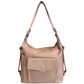 Modarno Italian shoulder bag, backpack bag for women 2 in 1, in genuine leather