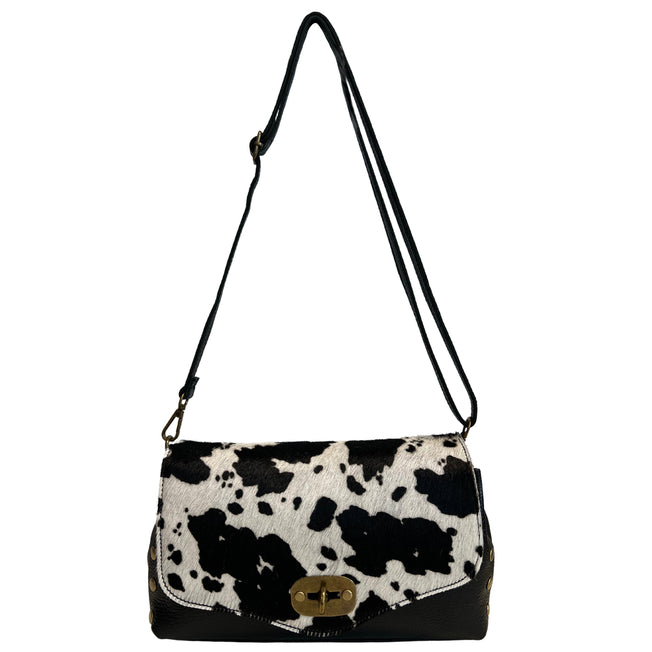 Modarno Shoulder bag in cowhide Cavallino, shoulder bag in genuine leather for women